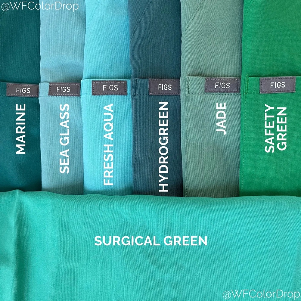 Figs Women's Jogger Scrub Pants in Aqua - Picture 9 of 9